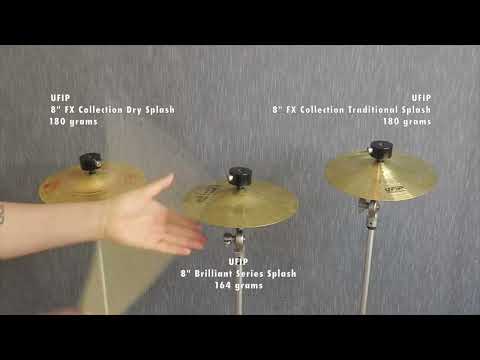 UFIP FX and Brilliant Collection 8 Inch Splash Cymbals DEMO VIDEO