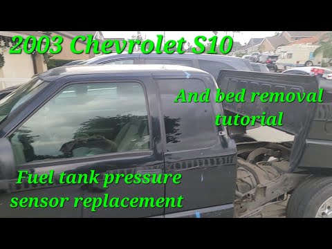 2003 Chevy S10 fuel tank pressure sensor replacement (bed removal tutorial)