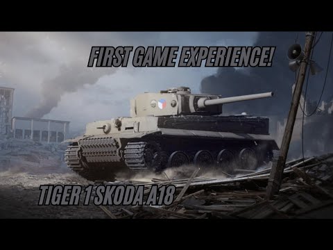 World of Tanks Modern Armor: TIGER 1 SKODA A18 First Game Experience!!!