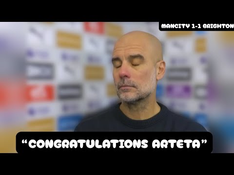 Pep Guardiola Post Match Interview After Brighton Draw - Man city vs Brighton