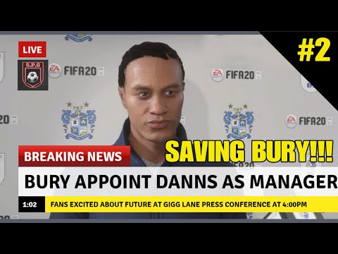 FIFA 20 Saving Bury RTG Career Mode [Ep2] - EFL L1 Opening Day!