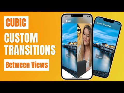 SwiftUI 3.0 Cubic Custom Transitions between Views - Xcode 13 - SwiftUI Tutorials