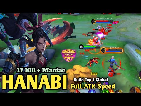 Unstoppable Hanabi 🔥 | Hanabi Best Build | Marksman Emblem Set 2023 | Mobile Legends Gameplay Video