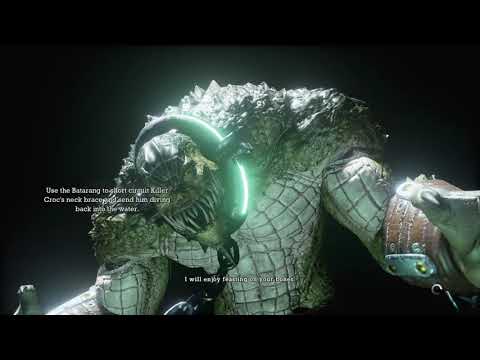 Batman: Arkham Asylum - Walkthrough Part 8 - Killer Croc's Lair (No Commentary)