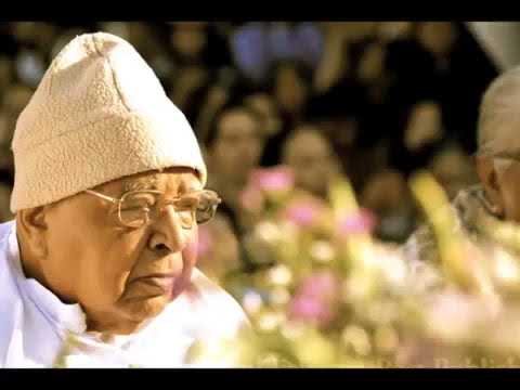 S N  Goenka   Morning chanting   Day 10