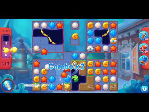 Fishdom. 5157 hard level no boosters and diamonds