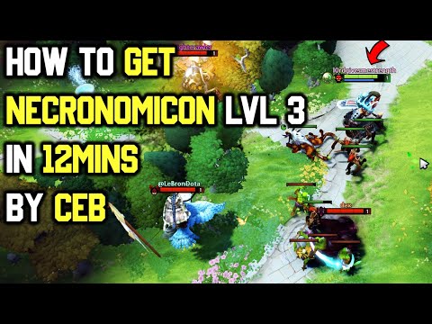 How to get NECRONOMICON LVL 3 on BEASTMASTER in just 12 Minutes by CEB DOTA 2