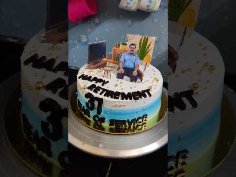 Celebrating 37 Years of Dedication | Retirement Cake Idea 🎂✨ #cake #retirement #youtubeshorts #viral