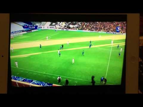 Rc Lens - Es Wasquehal Coupe de France - Entrée du jeune Laouar Sofiane