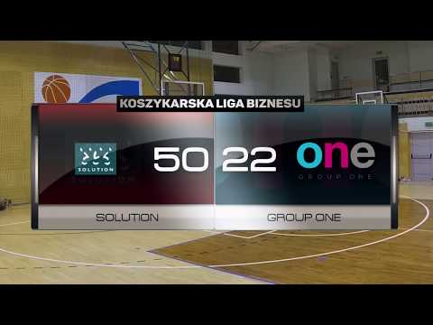 Solution vs Group One - IV kolejka - Warszawa - Koszykarska Liga Biznesu