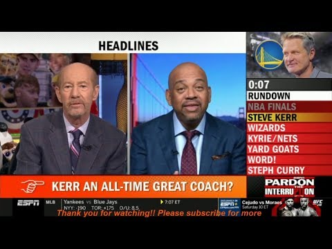 [FULL] Pardon The Interruption 06/05/2019 | Steve Kerr an All-Time great coach? - Michael Wilbon