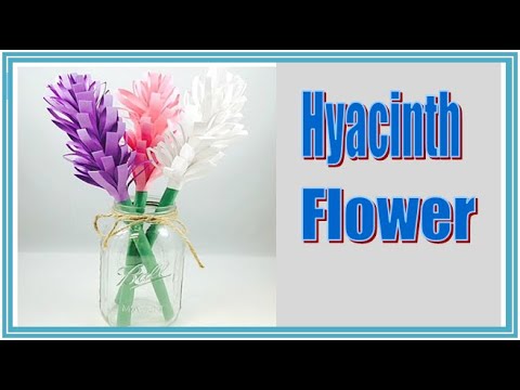 how to make paper hyacinth flower | easy flower | hyacinth flower | flower tutorial | Aman anjani