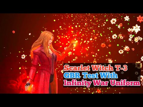 Scarlett Witch (Wanda) T-3 || Test In GBR With Old Infinity War Uniform || Marvel Future Fight ||