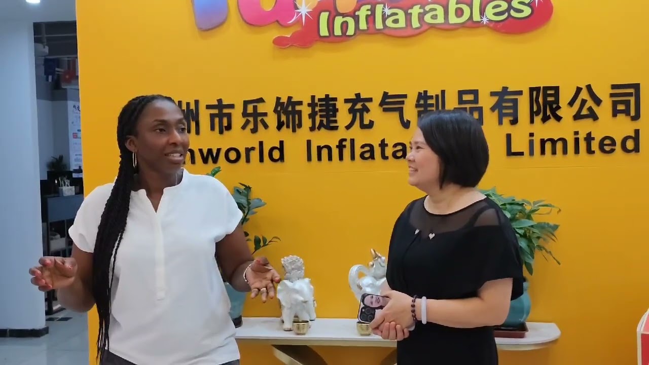 Our  Cote dIvoire client visit Guangzhou funworld inflatables limited on 19th, April 2025