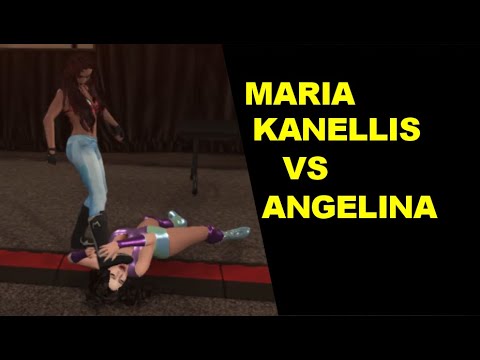 WWE 2K19 Maria Kanellis vs Angelina Ventura - Backstage Brawl
