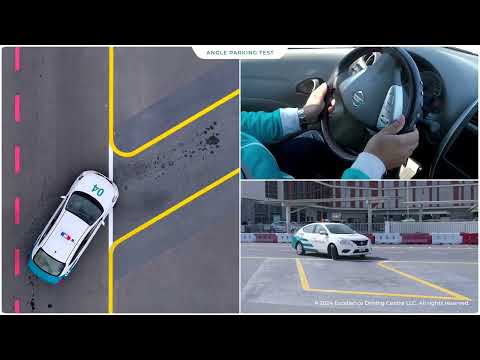 How to pass Angle Parking Test - English