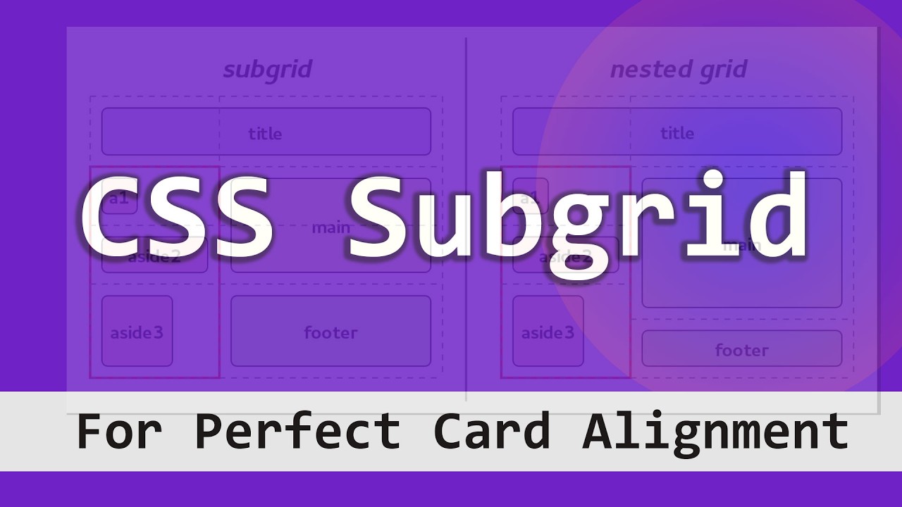 CSS Subgrid for Perfect Card Alignment | Beginner Friendly Tutorial