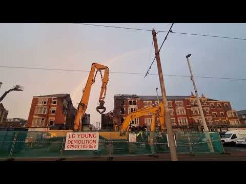 New Hackett's hotel razed to the ground after fire engulfment.