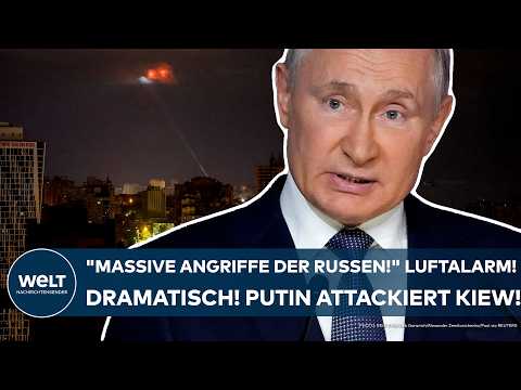 UKRAINE-KRIEG: "Massive Angriffe der Russen!" Dramatisch! Luftalarm! Wladimir Putin attackiert Kiew!