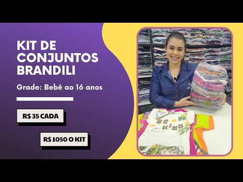 KIT de Conjuntos Brandili - Roupas Brandili Atacado