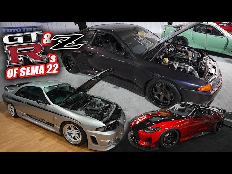 Our favourite GT-Rs and Nissan Zs at SEMA 2022 -  Garage Active Midnight-R and Wild Time Attack R32