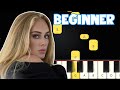 Love In The Dark - Adele | Beginner Piano Tutorial | Easy Piano