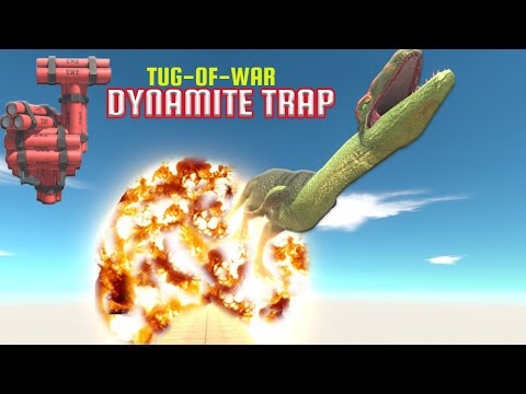 TUG OF WAR - FALL INTO THE DYNAMITE | Animal Revolt Battle Simulator