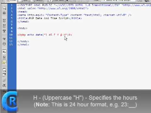 Crwd Tutorial 1 Php Date Time Script