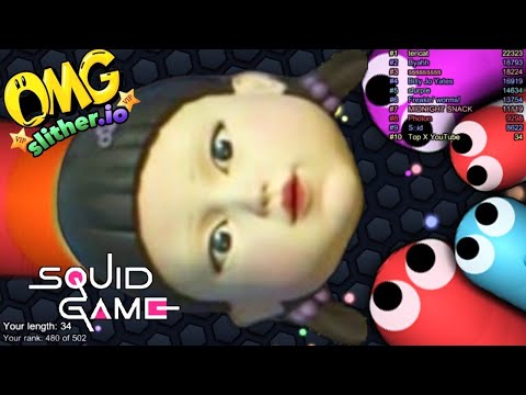 Slither.io A.I. SQUID GAME DOLL Skin 🔥 - Epic Skin Slitherio Best Gameplay - Slither.io Vip by Top X
