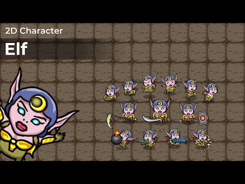 2D Character - Elf (Sprite Package Demo)