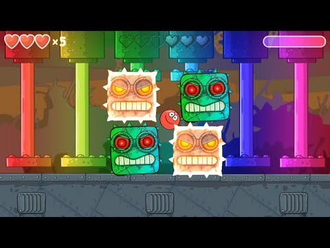 Red Ball 4 - Fire Boss & Rainbow Boss 'Volume 3' with Red Ball