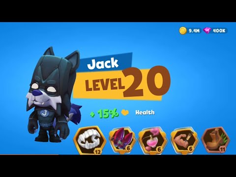 20 lvl jack + Night defender jack skine 😍😍😍😍 is unstoppable in zooba.#zoobagameplay #zooba