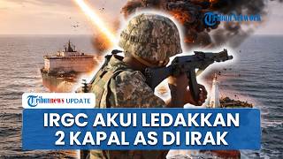 IRGC Rilis Video Detik-detik saat Meledakkan 2 Kapal Minyak AS di Teluk Irak Pakai Drone Bawah Laut