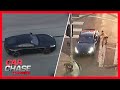 WILD high-speed chase of stolen Jaguar through LA freeways | Car Chase Channel