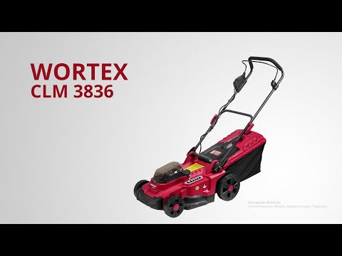 фото газонокосилка аккумуляторная wortex (вортекс) clm 3836 xlt бесщёточный, 18в+18в, ширина370 мм. без а 0