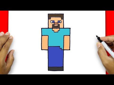 How To Draw Minecraft Characters Easy Step By Step Steve | Minecraft Drawing