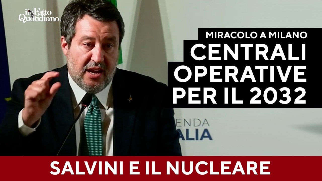 Salvini annuncia il miracolo: "Nucleare, Ponte e Tav pronti nel 2032"