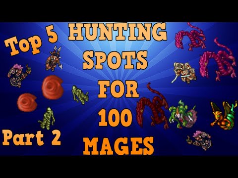 Tibia [where to hunt ED/MS] - MY TOP 5 PLACES FOR MAGES 100+ [PART2](DOUBLE EXP) [2020]