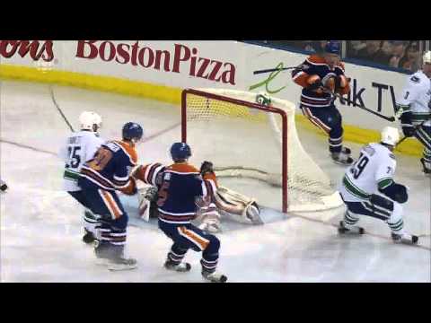 Tom Sestito goal 2-2. Trolls Yakupov celly. April 27 2013 Vancouver Canucks vs Edmonton Oilers NHL