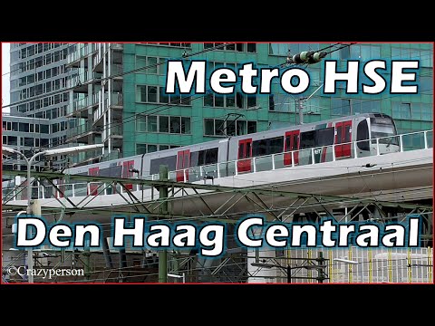 Metro R-NET op nieuw viaduct Den Haag CS 1e dag HSE RandstadRail