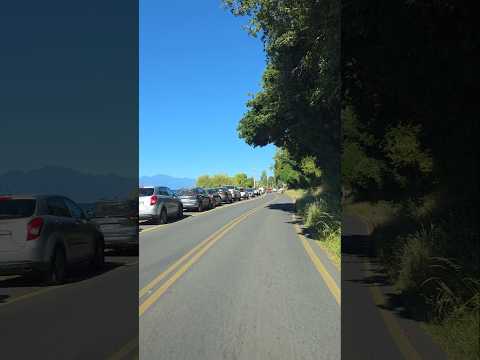 Buscando estacionamiento en Lago Ranco #lagoranco #regiondelosrios