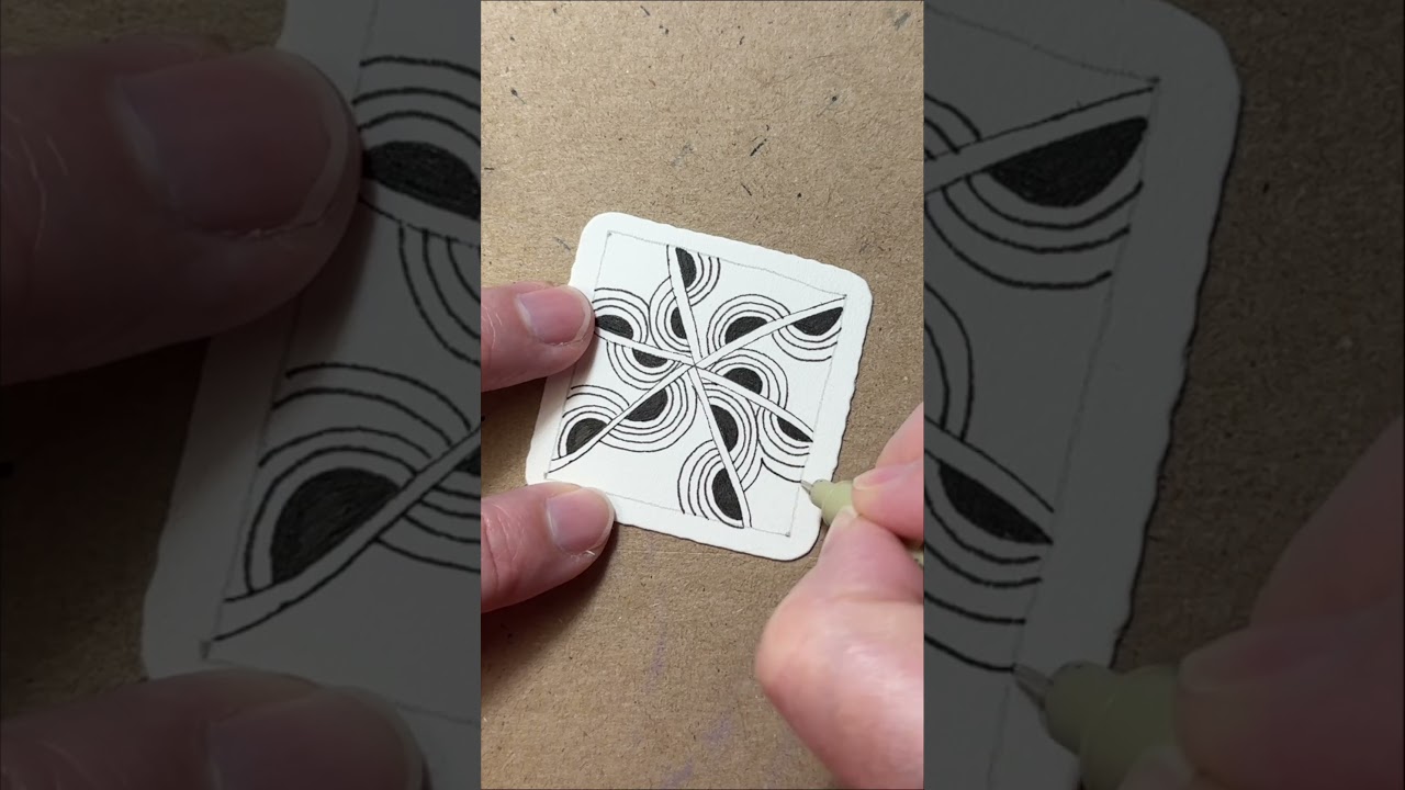 How to draw tangle pattern Ixorus #zentangle #ixorus #zentangledoodle #doodle #drawing