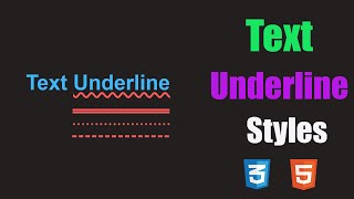 CSS Tricks : Text Underline Style