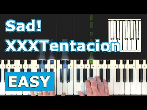 XXXTentacion - Sad! - Piano Tutorial EASY - Sheet Music (Synthesia) Video