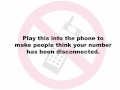 Disconnected Phone Message Stop Telemarketers