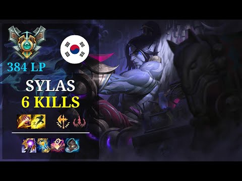 Sylas Jungle vs Taliyah - 6 kills - Dwg Malrang KR Grandmaster (384 LP) Patch 11.3