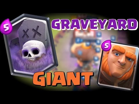 12-0 GRAND CHALLENGE GIANT GRAVEYARD DECK | Clash Royale