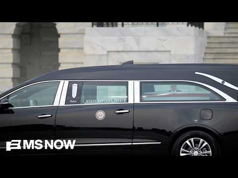 Hearse arrives for Lindsey Graham's memorial service on Capitol Hill