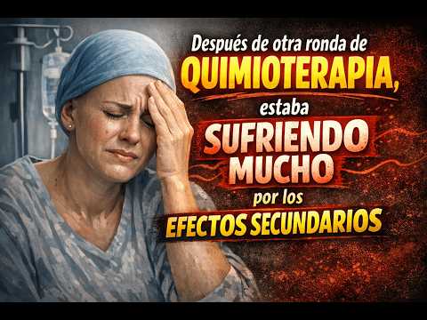 Después de otra ronda de quimioterapia, estaba sufriendo mucho por los efectos secundarios.
