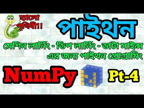 Numpy Array Attributes Reshape Min Max Argmin Argmax Python Numpy Bangla Tutorial 4